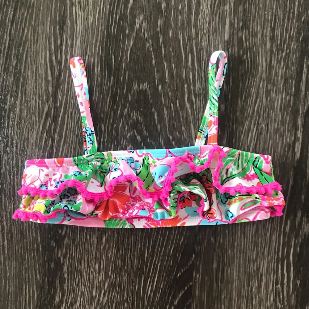 New Lilly Pulitzer Nosey Posey Toddler Bikini Top